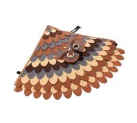 CLISPEED Owl Costume Wings with Breathable Fabric Realistic Bird Dress Up for Boys and Lightweight Parrot Eagle Animal Role Play Outfit for School Plays Halloween Themed Parties Washable