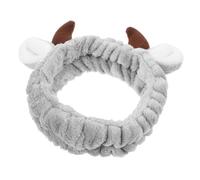 CLISPEED Ox Horn Headband Fabric Hair Band for Women Makeup and Face Washing Spa Head Wrap, Soft Comfortable Ear Horn Design for Skincare and Shower Use