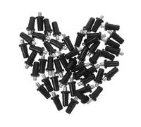 CLISPEED Pack of 50 Spring Spacer Pins, Spring-Loaded Door Hinges, Telescopic Pin, Spring Pin, Spring Pin, Furniture Damper, Furniture Fittings, Spring Pin for Cabinet Doors, Hinge Bolts, Plastic