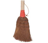CLISPEED Palm Desk Broom Small Desktop Cleaning Brush Bamboo Handle for Hard-To-Reach Areas and Coal Stove Dust Removal Household Tool Random Color