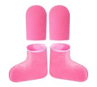 CLISPEED Paraffin Wax Heated Gloves Foot Mitt Thermal Wax Accessories Polyester Material Comfortable Experience Convenient Operation for Professional Salons and Home Use Pedicure