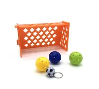 CLISPEED Parrot Training Mini Soccer Football Field for Birds Interactive Intelligence Development Puzzle for Indoor Bird Play and Exercise Random Random Color