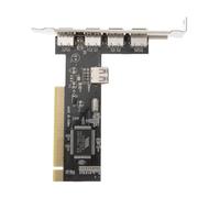 CLISPEED Pci-e 5-port USB 2.0 Extension Adapter Card with Pcb Material and Plug and Play Function, Backward Compatible Pcie Riser Card for Desktop Computer Supply