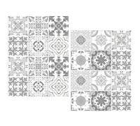 CLISPEED Peel and Stick Tile Decals 24Pcs Waterproof Removable PVC Matte Film Kitchen and Bathroom Wall Stickers for Home and Hotel Decoration