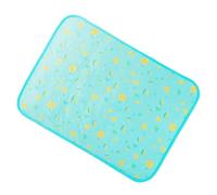 CLISPEED Pet Cooling Mat for Summer Use with Breathable Cool Fabric and Machine Washable Design, Suitable for Pets and Puppies at Home, Blue Silk Floss Sandwich Sleeping Pad