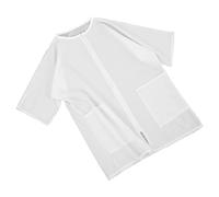 CLISPEED Pet Grooming Smock Jacket with Multi Pockets for Pet Schools and Hospitals Static Work Clothes for Professional Grooming