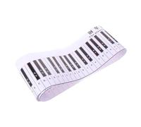 CLISPEED Piano Fingering Training Mat 88-key Keyboard Note Guide with Waterproof Pvc Surface for Beginners Home Practice and Music Class Use