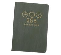 CLISPEED Planner Notebook for Travelers Portable Green Project Organizer with Monthly Tabs for Business Meetings Daily Journaling and Homework Planning Year Use