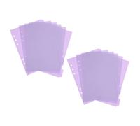 CLISPEED Plastic Binder Dividers 12 Pcs for A5 6-Ring Notebooks with Bulk Quantity Suitable for Reports and Journals