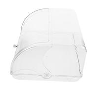 CLISPEED Plastic Bread Container with Top Lid for Homemade Bread Storage Keeper Sturdy Grain Storage Box for Loaves Pastries and Muffins