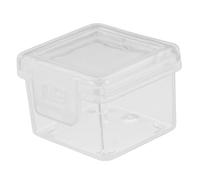 CLISPEED Plastic Cheese Container for Fridge with Flip Cover Mini Square Butter and Cheese Storage Box for Fresh Keeping and Organized Slices Portable Food Storage Case