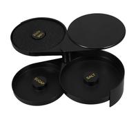 CLISPEED Plastic Cocktail Salt Rimmer Box with Tight Fitting Lid Precise Seasoning Storage Container for Bartender Accessories and Easy to Clean Salt Sugar Condiment Box for Margarita