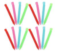 CLISPEED Plastic Curling Spiral Rods 60Pcs Large Hollow Perm Rods for Long Hair Heatless Curls for Women at Home and Salon Random Color