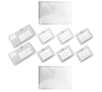 CLISPEED Plastic Lettering Guides Stencil Template for Envelope Addressing and Journaling, Wear-Resistant Pp Material with White Colour, Enhances Writing Skills, for Scrapbooking