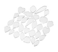 CLISPEED Plastic Velvet Flower Wire Bending Templates Petal and Leaf Stencils 29pcs Versatile and Efficient Flower Making Tools for Handmade Craft Projects Suitable for Beginners