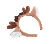 CLISPEED Plush Deer Ear Hairband Decorative Head Dress Cute Multi Function Headband for Daily Wear Makeup and Costume Accessory Women
