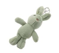 CLISPEED Plush Rabbit Keychain Art Craft School Bag Keychain Keyring Pendant with Zinc Alloy, Creative Cartoon Style, Fix and Store Keys, Decorative Accessory for Backpack
