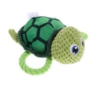 CLISPEED Plush Turtle Dog for Dogs Soft Squeaky Chew for Puppy Teething and Dental Health Interactive Plaything to Stress and Prevent Destructive Biting
