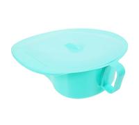 CLISPEED Portable Bed Pan in Light Green Made of Sturdy Pp Material with Lid User Friendly Design and Smooth Slope for Elderly and Bedridden Patients Suitable for Homes and Hospitals