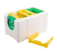 CLISPEED Portable Beehive Pollination Box with 4 Frames Bee Feeding Kit Honeybee Starter Beehive Queen Rearing Equipment for Beekeeping Supplies