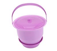CLISPEED Portable Chamber Pot with Cover Thick Plastic Urinal Bucket for Unisex Spittoon Toilet with Smooth Edges and Non Slip Handle Odor Isolating Design for Easy Cleaning Random Color