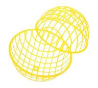 CLISPEED Portable Circular Chicken Cage with Ventilated Mesh Rolling Design for Outdoor Use Lightweight Movable Coop for Small Animals Including Rabbits and Poultry Ensures Safety and Easy