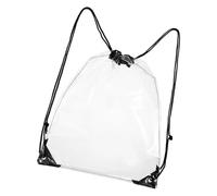 CLISPEED Portable Drawstring Bath Bag Pvc Toiletry Organizing Bag Stylish Waterproof Travel Storage Pouch for Camping and Outdoor Activities