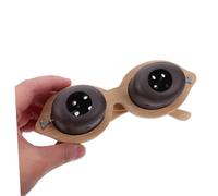 CLISPEED Portable Eye Care Moxibustion Glasses for Home Office Travel Gentle Warm Heat Therapy with Traditional Chinese Medicine Design Comfortable Fit Promotes Eye Relaxation and