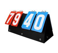 CLISPEED Portable Flip Scoreboard for Sports Durable Scorekeeper for Basketball Table Tennis Badminton and More Easy to Read Numbers for Competitions