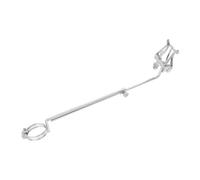 CLISPEED Portable Flute Music Score Stand Adjustable Folding Clarinet Music Clip Silver Lightweight Accessory for Marching and Practice