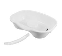 CLISPEED Portable Hair Washing Basin for Bedridden Patients with Neck Impact Resistant Shampoo Bowl for Elderly and Pregnant Women Efficient Water Drainage Home and Hospital Use White
