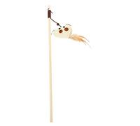CLISPEED Portable Interactive Cat Wand with Bell Funny Self Teasing Teaser for Indoor Cats Strengthens Bond and Activates Hunting Instincts Suitable for Kittens