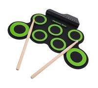 CLISPEED Portable Kids and Beginners for Hand Roll Electronic Drum Set Real Drumming Experience Silicone Material USB Cable Included, Drum Set Learning and Friends Gathering