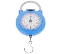 CLISPEED Portable Luggage Weight Scale with Hook, Practical Handheld Spring Dial Weight Scale Made of Plastic and Metal, Easy to Maintain Small Travel Accessory for Accurate Weighing