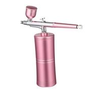 CLISPEED Portable Mini Nano Mist Airbrush Sprayer Kit for Beauty and Modeling, Pink Handheld Facial Moisturizing Device Professional Airbrush Spray for Skin Hydration and Makeup Application