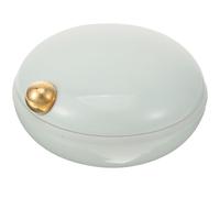 CLISPEED Portable Pill Case Organizer 4 Compartments Sealed Removable Compartment Abs Silicone Travel Container for Medicine Small Jewelries Outdoor Use with Enough Capacity