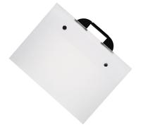 CLISPEED Portable Plastic A3 Art Portfolio Bag with Handle, Dirt-Resistant and Waterproof Multi-Function Folder for Files and Artworks, for Graduation W nd Back to School Decorations