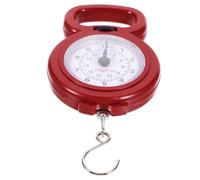 CLISPEED Portable Small Hanging Scale High Accuracy Handheld Weighing Scale for Luggage Fishing Kitchen Travel Camping with Curved Hook and Sturdy Plastic Metal Design Random Color