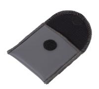 CLISPEED Portable Small Pu Hearing Aid Storage Pouch with Sponge Padding, Black Protective Carrying Bag to Safely Organise and Protect Hearing Aids for Daily Use
