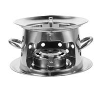 CLISPEED Portable Stainless Steel Mini Camping Stove Windproof Burner Lightweight Compact Outdoor Cooking Stove for Backpacking Hiking Survival with High Efficiency and Design