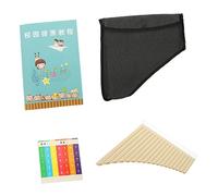 CLISPEED Professional Pipe Pan Flute in C Key Portable Musical Instrument for Beginners and Stage Performance and High Grade Material Traditional Panpipe for Learning and Playing