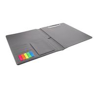CLISPEED Pu for Office and Business Trip Multi-Function Folder Organizer Simple and Practical Padfolio for Organizing Documents and Accessories