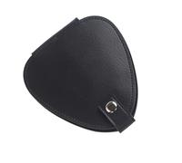 CLISPEED Pu Guitar Pick Storage Bag Sturdy Black Pick Holder with 22 Slots and Metal Button Design for Travel and School Use