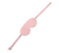 CLISPEED Pu Leather Eye Mask Light Blocking Blindfold for Sleep with Adjustable Strap Cosplay Masquerade Mask for Women and Men for Party and Rest