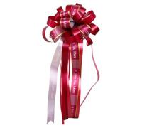 CLISPEED Pull Bow Knot Flowers with Simple and Good Decoration Effect Red 10pcs Style for Wedding and Scene Decorations for Birthday Pull Flower Wrap