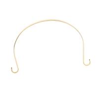 CLISPEED Pure Brass Teapot Handle Replacement with Curved Hook Design Retro Kettle Grip Heat-Resistant and Metal Accessory for Ceramic Glass and Copper Teapots Kitchen Upgrade Tool