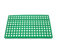CLISPEED Rabbit Cage Floor Plastic Base Plate with Circular Holes Safe Non-Slip Rabbit Hutch Mat Easy to Clean 19.2 X 11.2 Inches