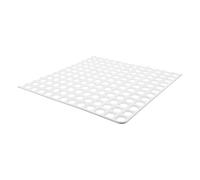 CLISPEED Rabbit Cage Mat round Holes for Small Animals, White Plastic Antibite Floor Pad, Comfortable for Paws, Suitable for Bunny Hutch and Cage Flooring Protector