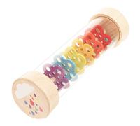 CLISPEED Rain Sound Making Toy Wooden Cognitive Rainstick for Boy Girl Montessori Musical Instrument for Early Education Sensory Development Rain Maker Stick