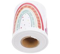 CLISPEED Rainbow Border Sticker Chalkboard Border Trim Self-adhesive Practical Copper Plate Adhesive for Back to School Decoration Desks Lockers